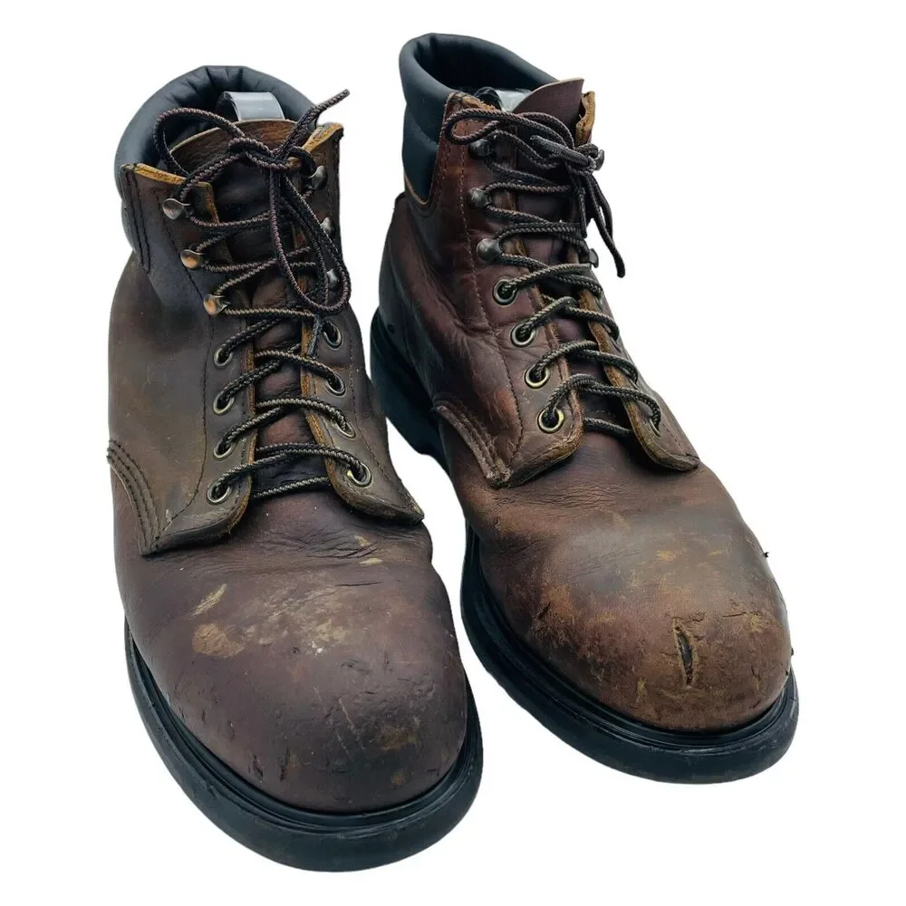 Red Wing 2245 Men's Boots, Size 10.5 D Brown Leather, Steel Toe